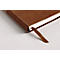 Notizbuch Clairefontaine Flying Spirit, DIN A5, 90 Blatt, liniert, mit Fadenbindung, glänzender Ledereinband, cognac