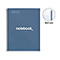 Notizbuch Miquelrius Emotions 1, A4, 80 Blatt kariert und blickdicht, gelocht, Spiralbindung, Hardcover, blau