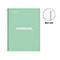 Notizbuch Miquelrius Emotions 1, A4, 80 Blatt kariert und blickdicht, gelocht, Spiralbindung, Hardcover, mintgrün