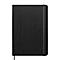 Notizbuch Oxford Signature, DIN A5, 80 Blatt, liniert, mit linkem Rand, Optik Paper®, schwarz