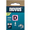 Novus nieten type D, lengte 6 mm, staaldraad, 1200 stuks.