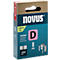 Novus nieten type D, lengte 8 mm, staaldraad, 1200 stuks.