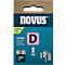 Novus nieten type D, lengte 8 mm, staaldraad, 1200 stuks.