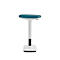 Nowy Styl Timmi sta-/zitkruk, bekleding van polyurethaanschuim, antislip, in hoogte verstelbaar, H 515-745 mm, wit/blauw gevlekt