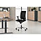 NowyStyl chaise de bureau Navigo, avec accoudoirs, mécanisme synchrone, siège multicouche, noir/argenté