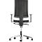 NowyStyl chaise de bureau Navigo, avec accoudoirs, mécanisme synchrone, siège multicouche, noir/argenté