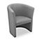NowyStyl CLUB fauteuil de cocktail, simili cuir (100% polyester), entièrement rembourré, hauteur d'assise 455 mm, gris