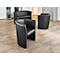 NowyStyl CLUB fauteuil de cocktail, simili cuir (100% polyester), entièrement rembourré, hauteur d'assise 455 mm, noir