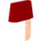 NowyStyl Dossier pour pouf Tri.Ply L et M, rouge