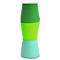 NowyStyl Pouf Set Versi, 3 poufs avec table, vert/vert clair/turquoise/blanc