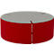 NowyStyl Sitzpouf Tri.Ply L, modular, Blazer-Stoff, ø 115 cm, grau/rot