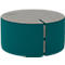 NowyStyl Sitzpouf Tri.Ply M, modular, Blazer-Stoff, ø 85 cm, grau/petrol