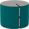 NowyStyl Sitzpouf Tri.Ply S, modular, Blazer-Stoff, ø 55 cm, grau/petrol