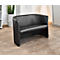 NowyStyl Zweisitzer-Sofa CLUB DUO, Echtleder, voll gepolstert, Sitzhöhe 455 mm, schwarz