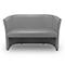 NowyStyl Zweisitzer-Sofa CLUB DUO, Kunstleder (100% Polyester), voll gepolstert, Sitzhöhe 455 mm, grau