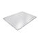 Rectangular transparent protective mat, slightly angled against a white background.