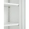 Office cupboard, 3OH, lockable, with overlay doors, W 800 mm, traffic white