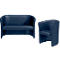 Offre complète 2 Fauteuils + 1 canapé Club, bleu
