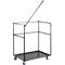 Offre complète : chariot de transport mobile et 5 tables hautes, tables pliantes 