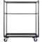 Offre complète : chariot de transport mobile et 5 tables hautes, tables pliantes 