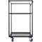 Offre complète : chariot de transport mobile et 5 tables hautes, tables pliantes 