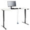 Offre complète Schäfer Shop Bureau Genius AERO FLEX, hauteur réglable électriquement à 1 niveau, rectangle, pied en T, L 1600 mm, blanc/noir + spirale de câble