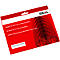 Red packaging for oil paper. Inscription: Oil paper for shredders. Ideal logo.