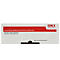 Eine OKI-Toner-Kartusche, mit rotem Streifen und weißem Hintergrund. Der Text lautet: "Use for Europe, Middle East and Africa countries only."