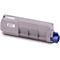 Grauer OKI-Toner mit blauem Einsatz. Aufkleber: 20KB95T1231C31. Text: Original OKI Consumables.