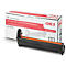 Schwarze und orangefarbene Tonerkartusche mit Box, Produktnamen und P/N 44064012.