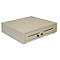 Olympia Magic Touch kassalade, afsluitbaar, 8 vakken voor biljetten &amp; 8 verstelbare muntvakken, B 410 x D 415 x H 110 mm, metaal, mat grijs