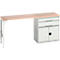 Onderbouw Bott verso, multiplex legbord, 2 laden, 1 deur, 1 legbord, B 2000 x D 600 x H 930 mm, lichtgrijs