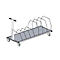 Ondertafelmagazijn voor inpak- en werktafel Rocholz System 1600/2000, lang, tot 160 vouwdozen, B 1600 x D 600 x H 604 mm, lichtgrijs