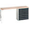 Onderzetter Bott verso, multiplexplaat, 7 laden, B 2000 x D 600 x H 930 mm, lichtgrijs / antracietgrijs