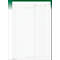 Oneco Ausmassblock, A4, dunkelgrün/weiss, 2 Blocks