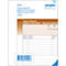 Oneco Tagesrapporte, A6, braun/weiss, 5 Blocks