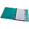 Classeur turquoise ouvert sur des onglets pour Maths, Français, Histoire, Analyse, Sciences.