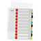 Onglets Leitz® Cosy, A4 extra large, inscriptible, perforation universelle, couverture avant remplaçable, polypropylène, onglets colorés 1-10.