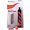 Productverpakking met een ontbraamgereedschap, rood-zwart, en mesjes. Bevat "Extra Close Bonus Pack" en "Mango II Handle".