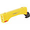 Gele draadstripper met een zwarte handgreep rechts. Tekst: »JOKARI Top Coax Plus«.