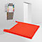Opbergbak Eichner Flat, voor wand-sorter, vulhoogte 9 mm, B 240 x D 15 x H 302 mm, rood