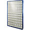 Opbergbakkast, volume 635 l, 154 uitneembare opbergboxen met verzonken greep, B 1270 x D 250 x H 2000 mm, g.blauw/transparant