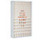 Opbergbakkast, volume 635 l, 154 uitneembare opbergboxen met verzonken greep, B 1270 x D 250 x H 2000 mm, l.grijs/transparant