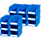 Opbergbakken met open voorzijde SSI Schäfer LF 211, polypropeen, inhoud 0,9 l, tot 5 kg, blauw, 15 st.