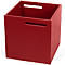 Opbergbox Berlin, van stevige spaanplaat, 340 mm, rood