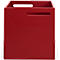 Opbergbox Berlin, van stevige spaanplaat, 340 mm, rood