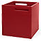 Opbergbox Berlin, van stevige spaanplaat, 340 mm, rood