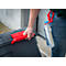 Opbergbox Sunware Q-LINE - L 790 x B 425 x H 425 mm - 130L - waterdicht - met handvat - 6 sluitclips - antraciet/rood