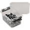 Opbergdoos Sunware Q-line - deksel - sluitclips - L 118 x B 77 x H 62 mm - 0,4 l