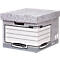 Opbergdozen BANKERS BOX - FSC gerecycled karton - B 335 x D 404 x H 292 mm - wit - grijs - 10 stuks